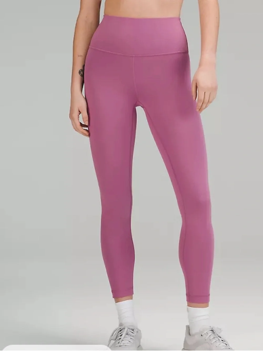Lululemon align legging leggings yoga workout athleisure pink mauve 4